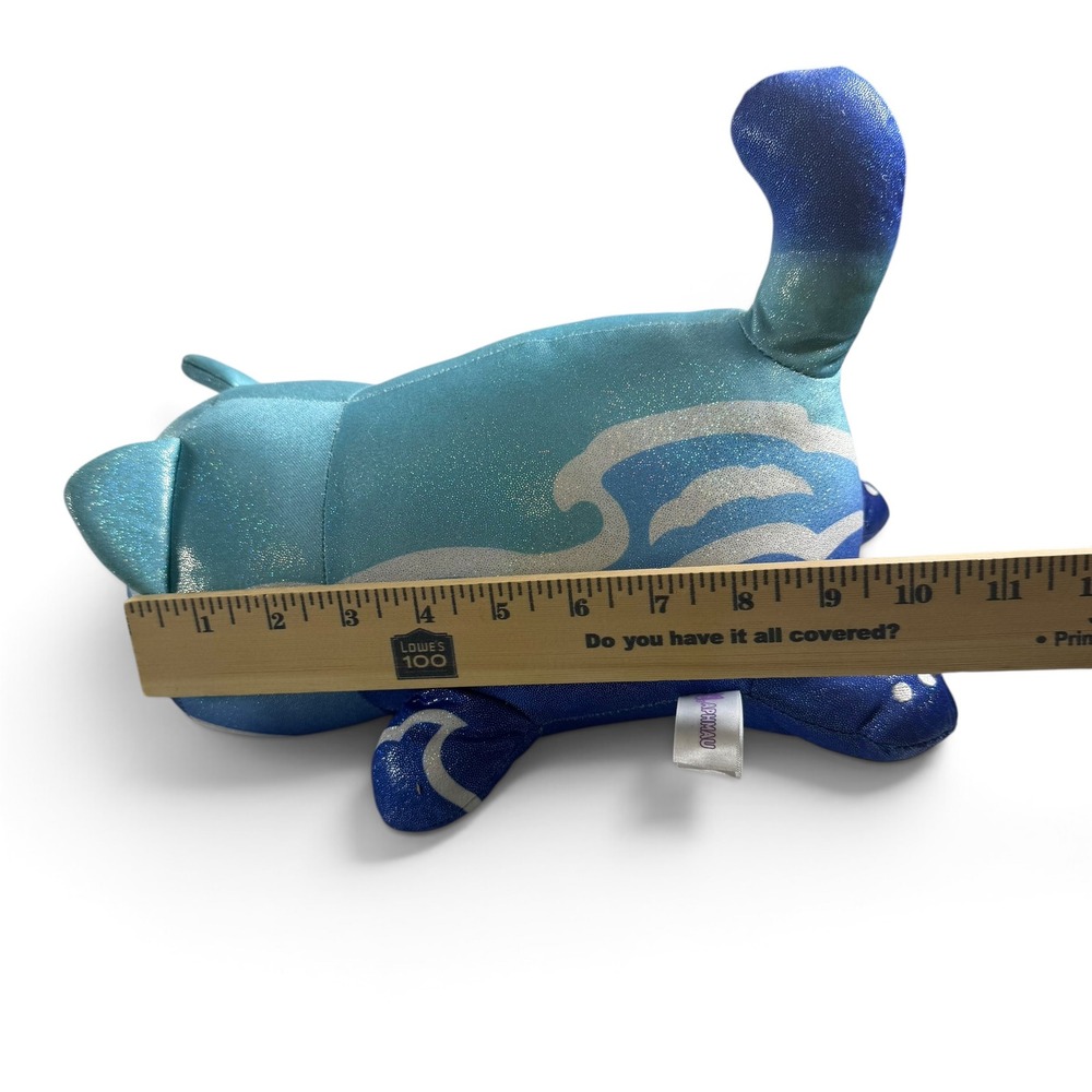Aphmau MeeMeows Elemental Water Cat 11 Inch Jumbo Plush Blue Silver Shimmer - Picture 7 of 7